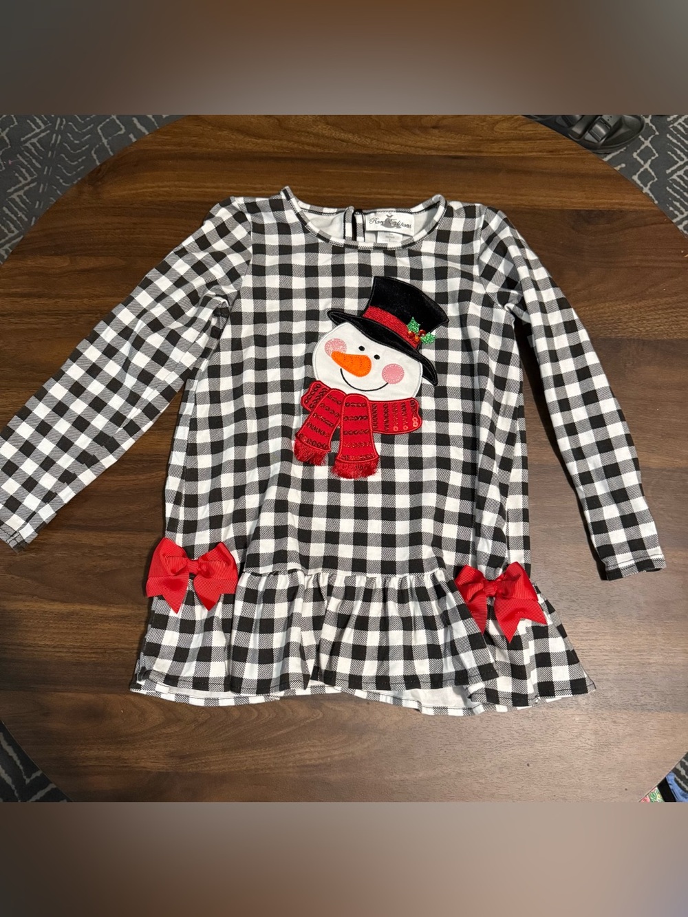 Sold Girls Christmas snowman shirt